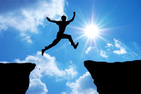 It can sometimes be scary to take the leap, but those who drum up the courage to ask for help often can and do make a long-lasting recovery from addiction. (Photo via Huffington Post)