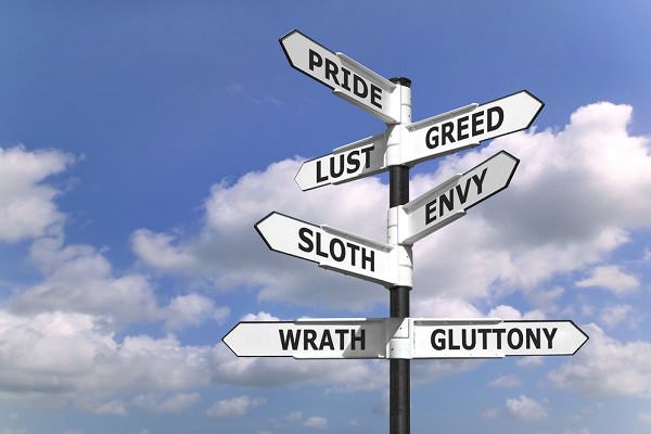 Think of the Seven Deadly Sins as seven different pathways, none of which leads to sobriety. (RTimages/Shutterstock)