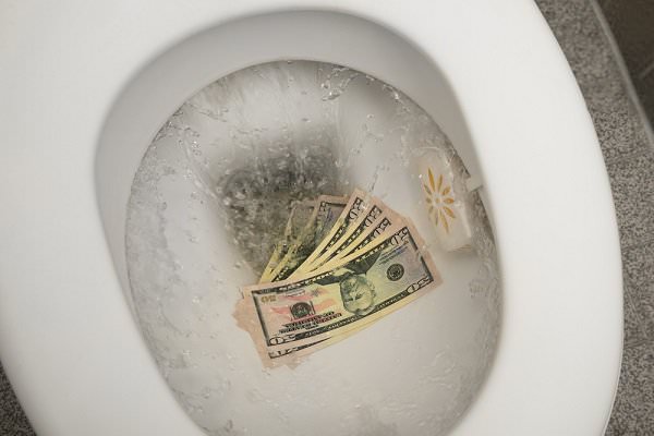 Surrendering to cannabis addiction is as good as flushing your money—and your future—down the drain. It’s time to consider flushing your stash and seeking help. (Andrey_Popov/Shutterstock)