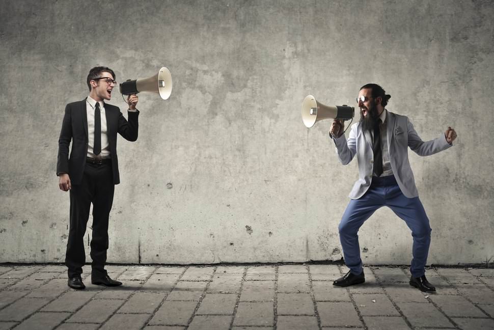 The goal here is not to find ourselves in a shouting match. (Ollyy/Shutterstock)