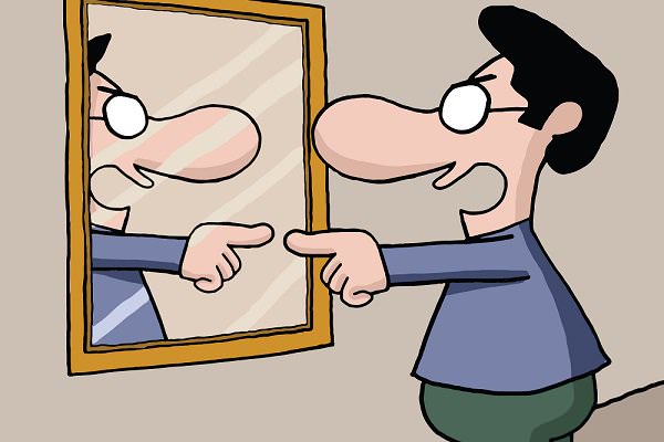 Affirmations will prove difficult for those who feel upset by what they see in the mirror. (artistan/Shutterstock)