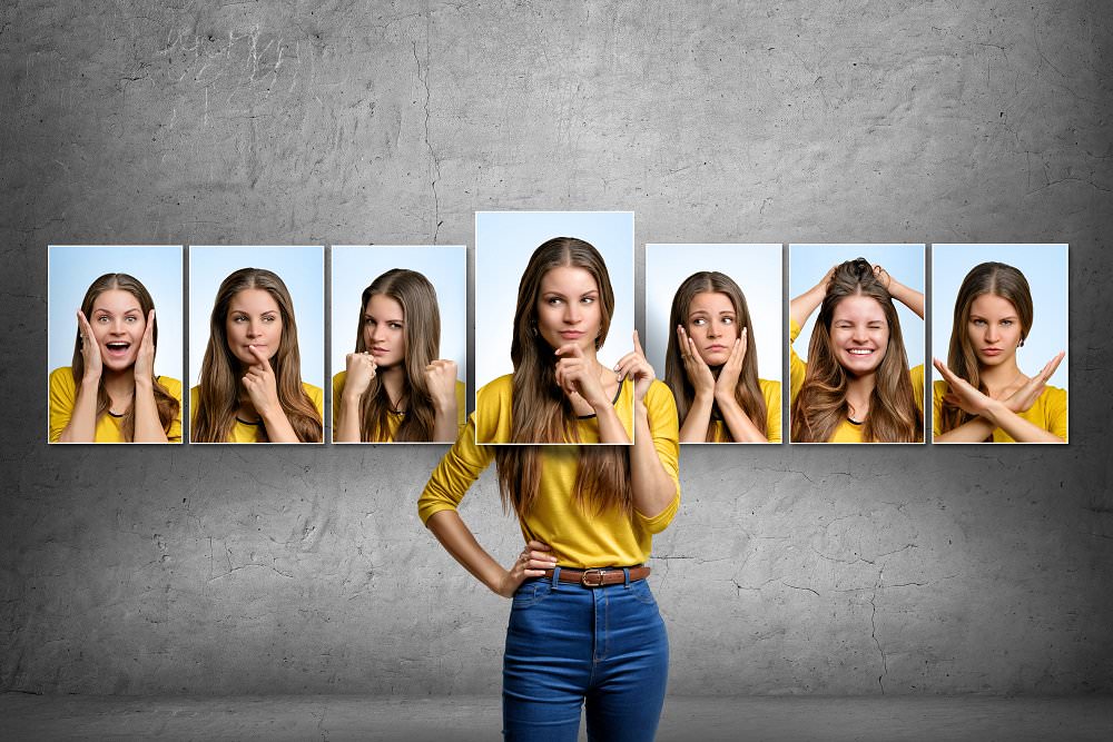 Choose which face depicts the feeling that you would most like to be experiencing right now. Then decide how to make that feeling your reality. (Gearstd/Shutterstock)