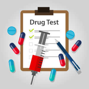 Drug-Test-Clipboard-Needle-Pen-Pills